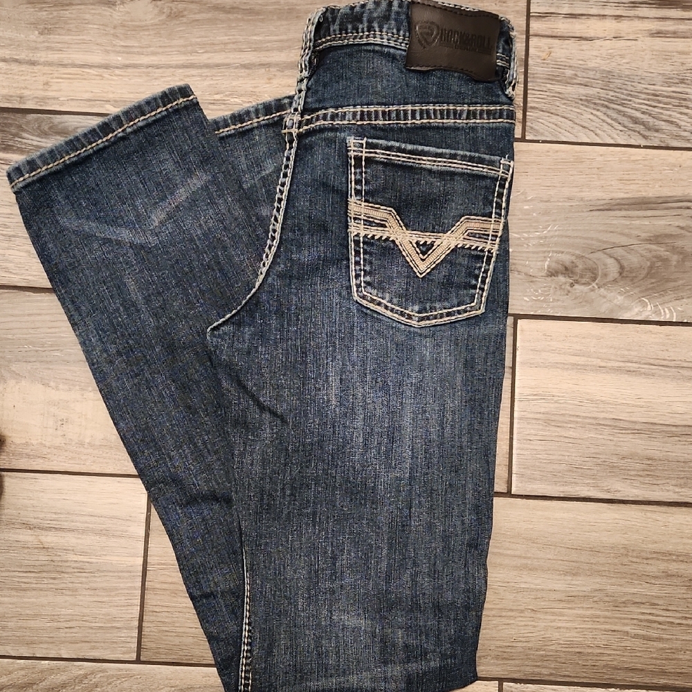 Rock And ROLL Blue Jeans Classic Style